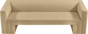 Henson 89.5" Velvet Upholstered Sofa in Camel - 665Camel-S