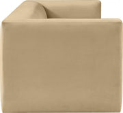 Henson 89.5" Velvet Upholstered Sofa in Camel - 665Camel-S