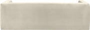 Henson 89.5" Velvet Upholstered Sofa in Cream - 665Cream-S