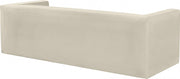 Henson 89.5" Velvet Upholstered Sofa in Cream - 665Cream-S