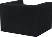 Henson Velvet Upholstered Chair in Black - 665Black-C