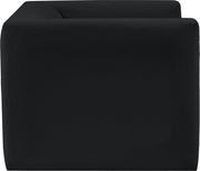 Henson Velvet Upholstered Chair in Black - 665Black-C