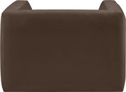 Henson Velvet Upholstered Chair in Brown - 665Brown-C