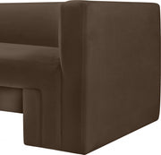 Henson Velvet Upholstered Chair in Brown - 665Brown-C