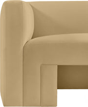 Henson Velvet Upholstered Chair in Camel - 665Camel-C