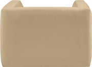 Henson Velvet Upholstered Chair in Camel - 665Camel-C