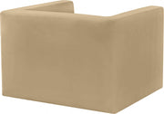 Henson Velvet Upholstered Chair in Camel - 665Camel-C
