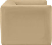 Henson Velvet Upholstered Chair in Camel - 665Camel-C