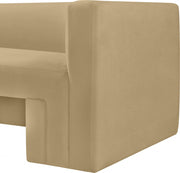 Henson Velvet Upholstered Chair in Camel - 665Camel-C
