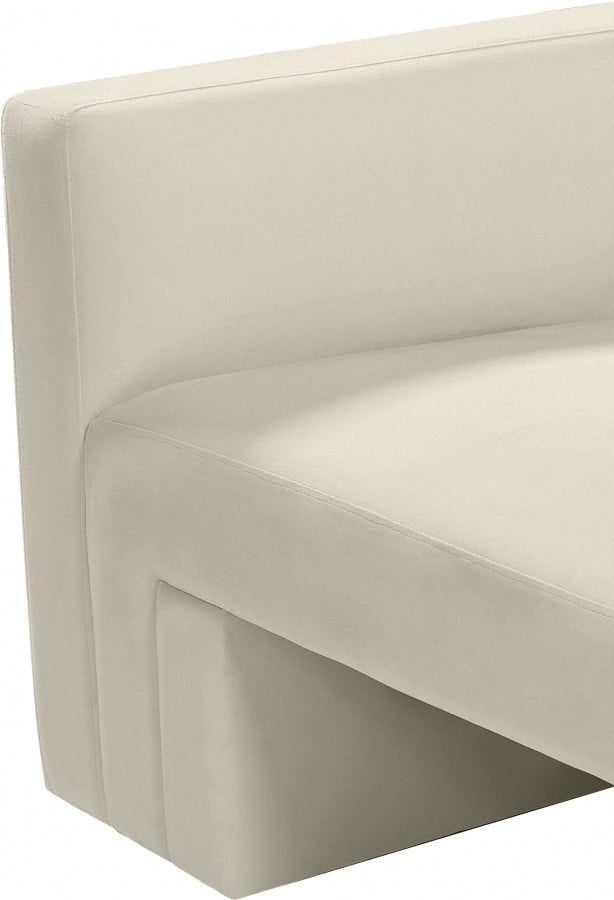 Henson Velvet Upholstered Chair in Cream - 665Cream-C