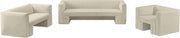 Henson Velvet Upholstered Chair in Cream - 665Cream-C