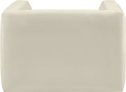 Henson Velvet Upholstered Chair in Cream - 665Cream-C