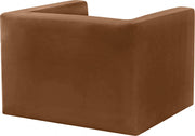 Henson Velvet Upholstered Chair in Saddle - 665Saddle-C
