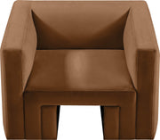 Henson Velvet Upholstered Chair in Saddle - 665Saddle-C