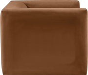 Henson Velvet Upholstered Chair in Saddle - 665Saddle-C