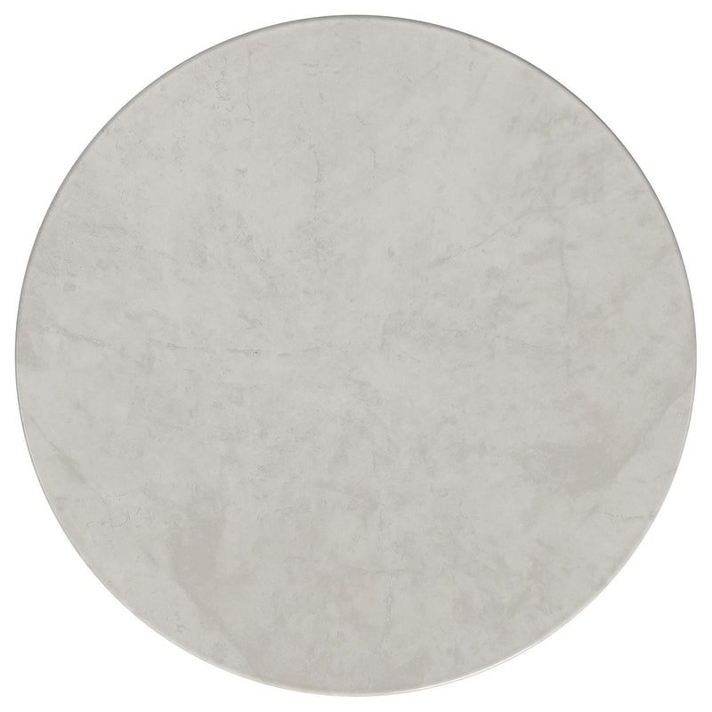 Hermas 3-piece Round Marble Coffee and End Table Set White - 710738-S3