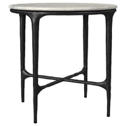 Hermas 3-piece Round Marble Coffee and End Table Set White - 710738-S3