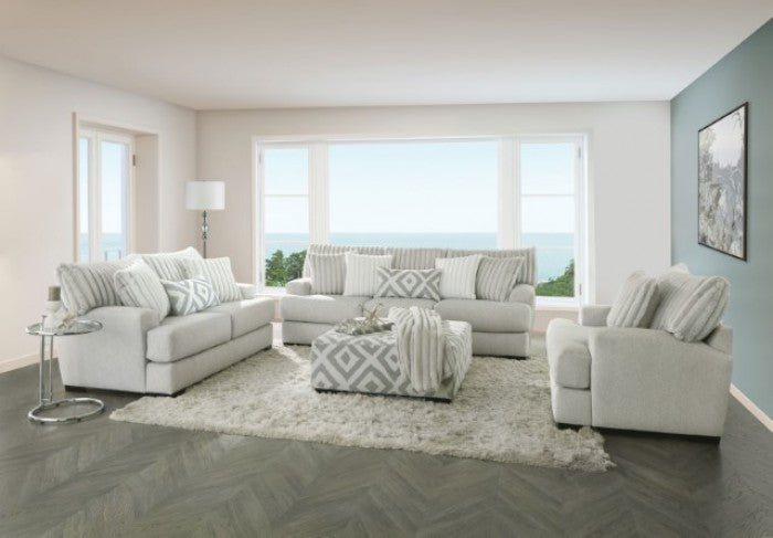 Hermilly Beige Loveseat - SM5177-LV
