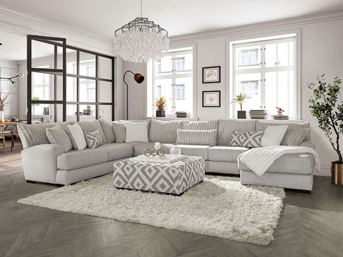 Hermiston Gray Ottoman - SM5171-OT