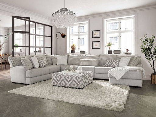 Hermiston Gray Ottoman - SM5171-OT