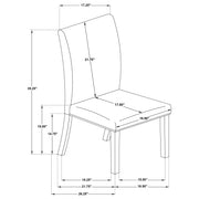 Herran Upholstered Dining Side Chair Beige (Set of 2) - 121782