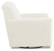 Herstow Ivory Swivel Glider Accent Chair - A3000365