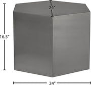 Hexagon Iron Modular Coffee Table in Chrome - 293-CT