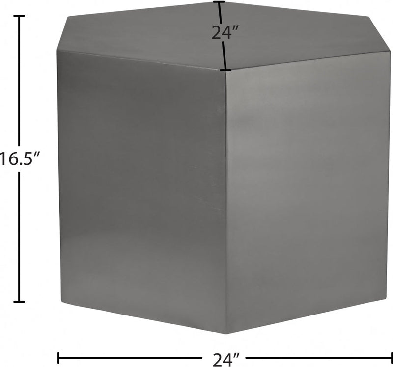 Hexagon Iron Modular Coffee Table in Chrome - 293-CT