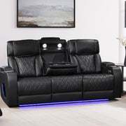 Hialeah Black Sofa & Loveseat & Chair - HIALEAH-BK-SLC