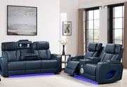 Hialeah Blue Sofa & Loveseat - HIALEAH-BL-SLS