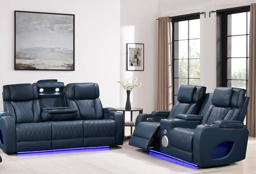 Hialeah Blue Sofa & Loveseat - HIALEAH-BL-SLS