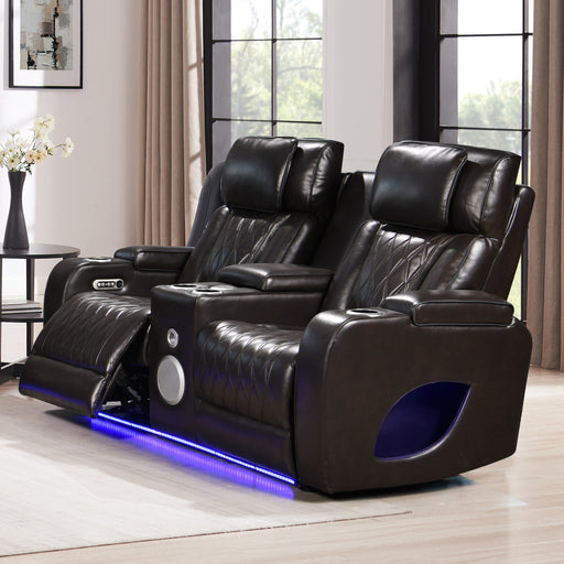 Hialeah Brown Loveseat - HIALEAH-BRWN-LS