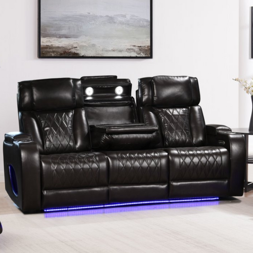 Hialeah Brown Sofa - HIALEAH-BRWN-SF