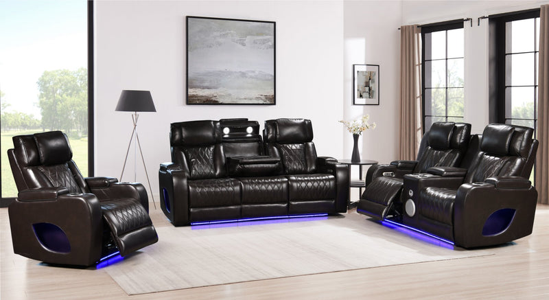Hialeah Brown Sofa & Loveseat & Chair - HIALEAH-BN-SLC