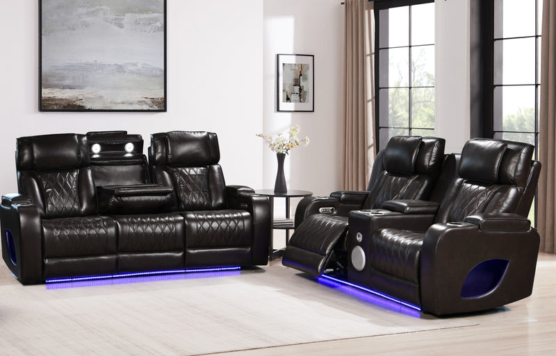 Hialeah Brown Sofa & Loveseat - HIALEAH-BN-SLS