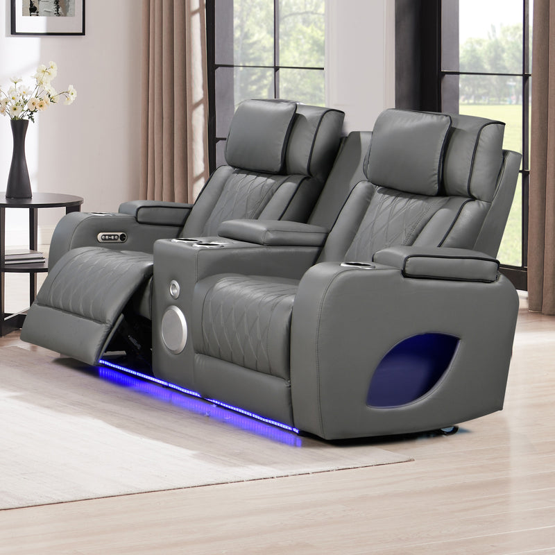 Hialeah Gray Sofa & Loveseat & Chair - HIALEAH-GY-SLC