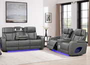 Hialeah Gray Sofa & Loveseat - HIALEAH-GY-SLS