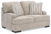 High Profile Taupe Loveseat - 5990235