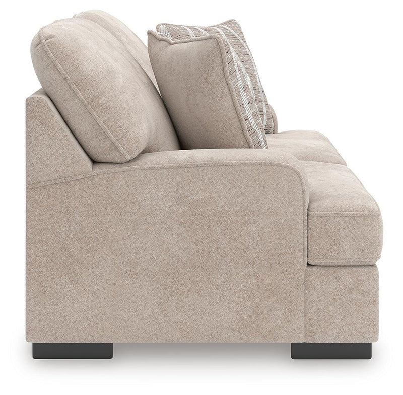 High Profile Taupe Loveseat - 5990235