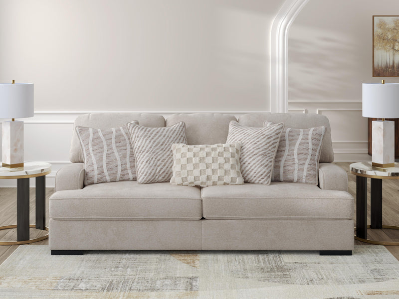 High Profile Taupe Sofa - 5990238