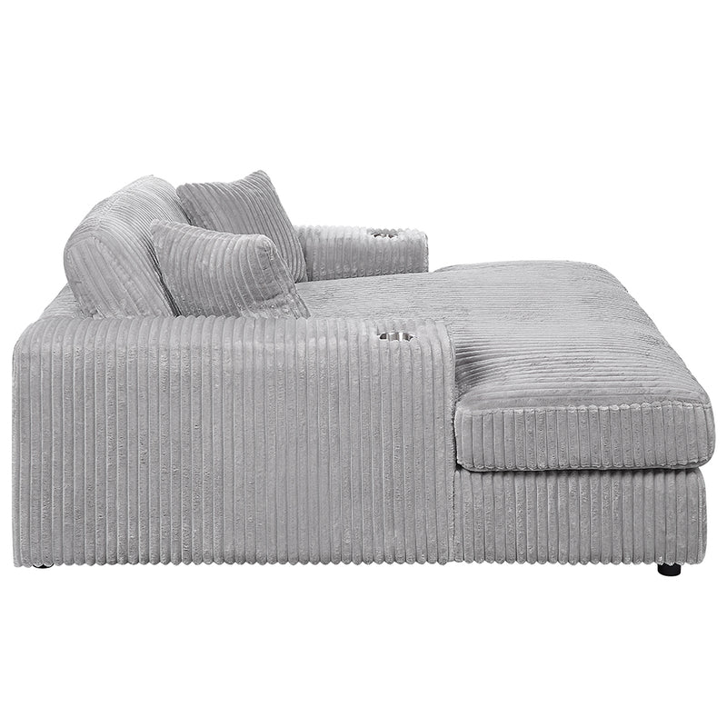 Hilde Chaise w/2 Pillows - LV03681