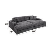 Hilde Chaise w/2 Pillows - LV03690