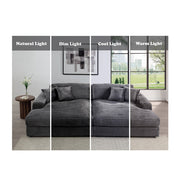 Hilde Chaise w/2 Pillows - LV03690