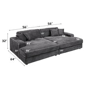 Hilde Chaise w/2 Pillows - LV03690