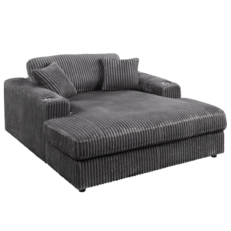 Hilde Chaise w/2 Pillows - LV03691