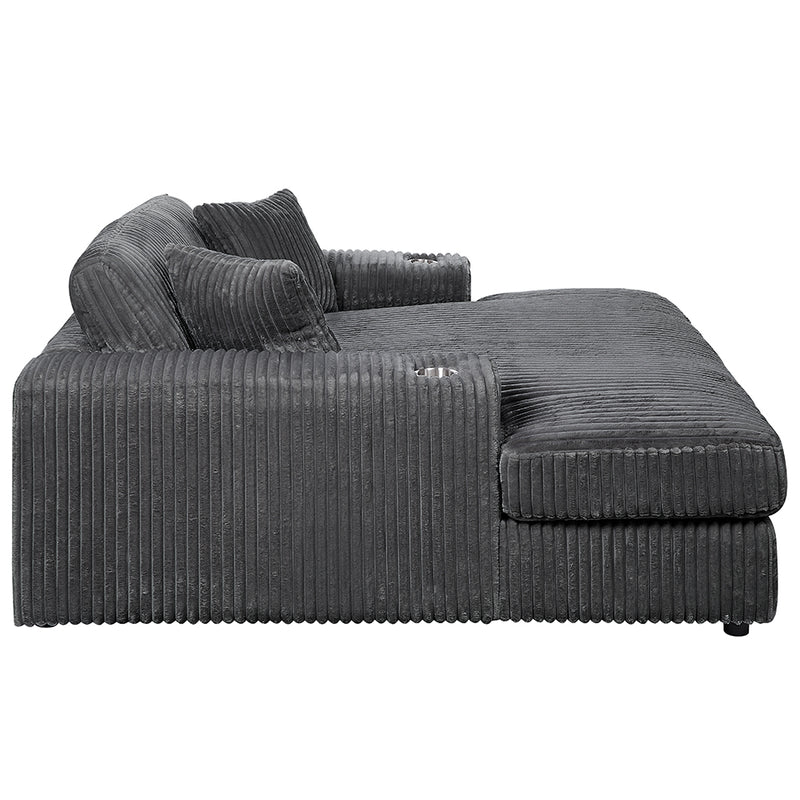 Hilde Chaise w/2 Pillows - LV03691