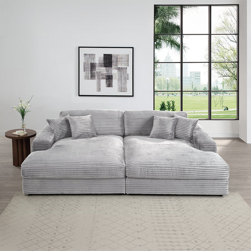 Hilde Sectional Sofa w/4 Pillows - LV03680