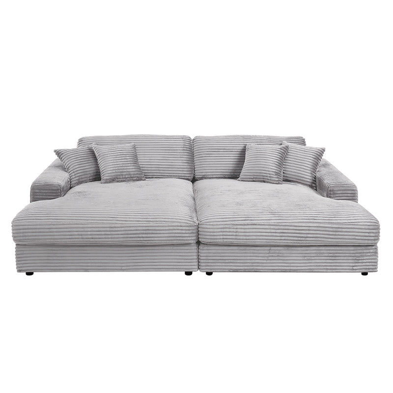 Hilde Sectional Sofa w/4 Pillows - LV03680