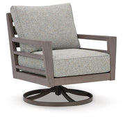 Hillside Barn Outdoor Sofa and 2 Chairs with Coffee Table in Gray/Brown - PKG021260