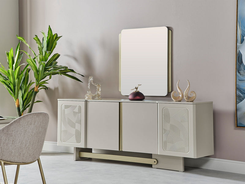 Hisar Consol With Mirror - 200-MUM-HIS-CON